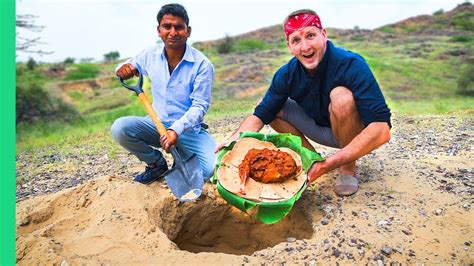 Rare Indian Desert Food Cooking Underground Rajasthani Style Khad