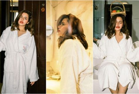 Hina Ashfaqs Trending Hotel Robe Photoshoot Breaks The Internet