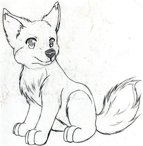 Wolf Pup By Mercuryh09 On Deviantart Cute Wolf Drawings Animal