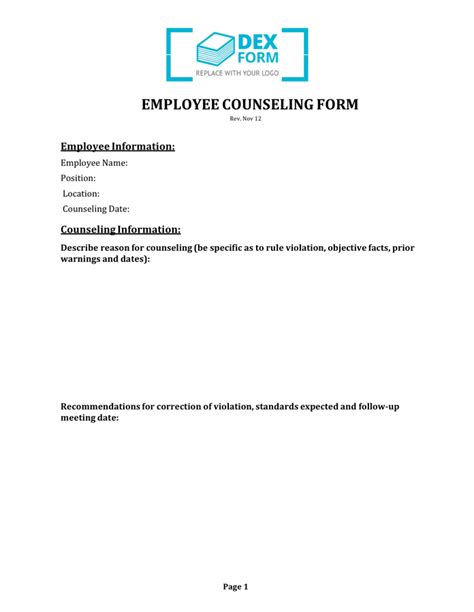Army Counseling Form Download Free Documents For Pdf