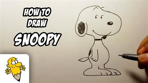 How To Draw Snoopy Peanuts Drawing Tutorial Youtube