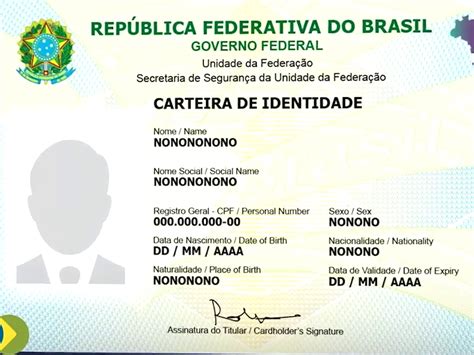 Saiba Como Será A Nova Carteira De Identidade Nacional