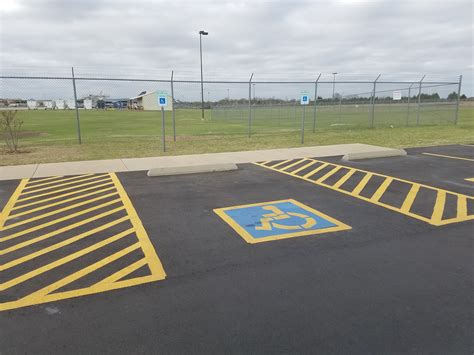 Parking Lot Striping Ada Compliant Markings In Oklahoma By Field