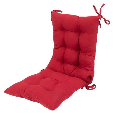 High Back Rocking Chair Cushion Red Colour Red Rossy