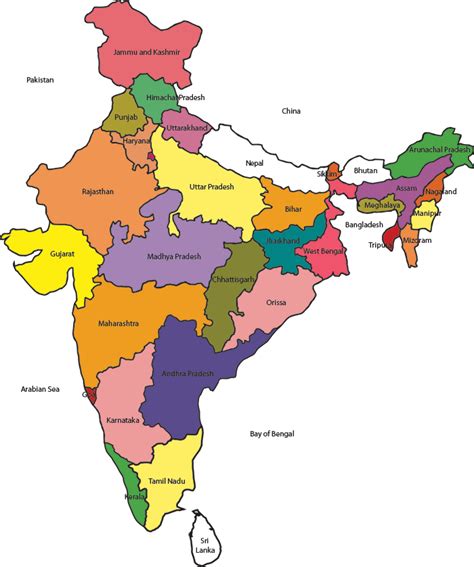 Mapa De La India Png Transparente Png All