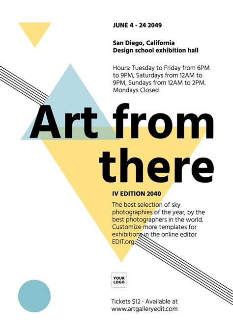 Editable Art Exhibition Poster Designs Online