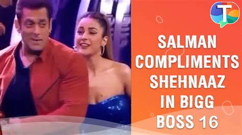 Salman Khan Compliments Shehnaaz Gill Says Kudi Patola Bomb Da Gola In Bigg Boss 16