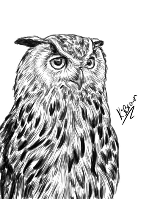 Eagle Owl Sketch By Mzjekyl On Deviantart