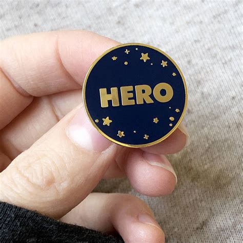 Everyday Hero Enamel Pin Badge By Clara And Macy