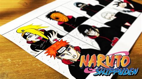 Drawing Akatsuki Naruto Shippuden Youtube