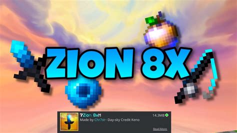 The Best 8x8 Texture Pack For Mcpe Zion 8x By Chr7st Youtube