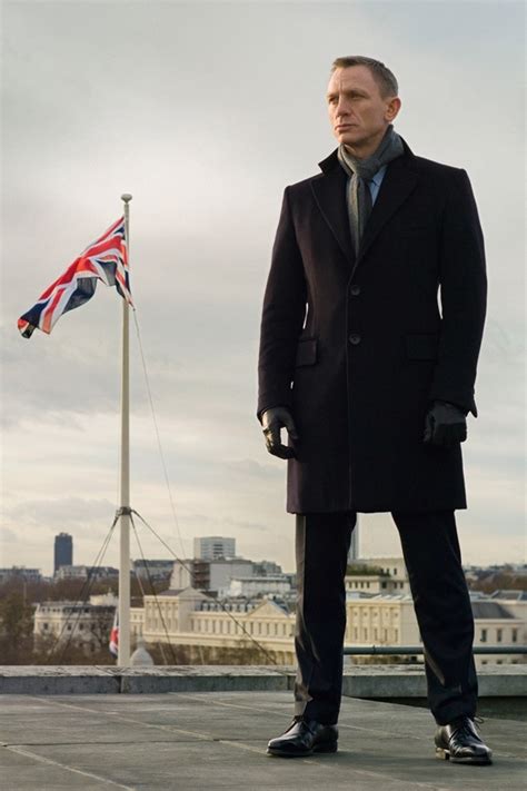 For Queen And Country James Bond Style James Bond Men Overcoat
