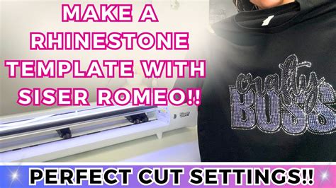 SISER ROMEO RHINESTONES TEMPLATE FOR BEGINNERS HOW TO MAKE A