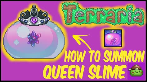 How To Summon Queen Slime In Terraria Terraria 1449 Youtube