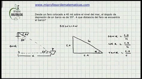 Ejercicio Solución De Triángulos Trigonometria Mi Profesor De