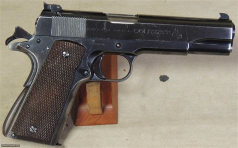 Colt Pre War National Match 1911 Pistol 45 Acp Caliber In