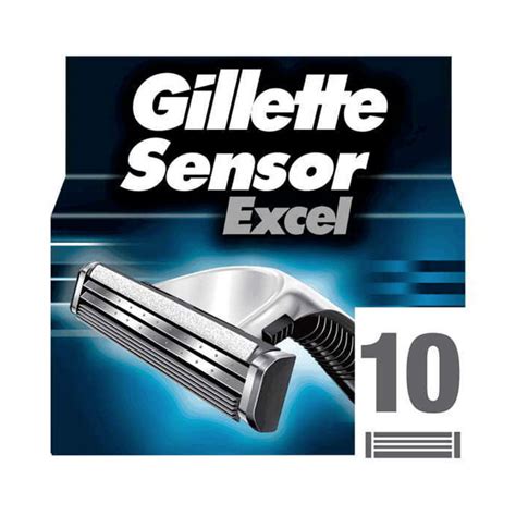 Buy Gillette Sensor Excel Razor Blades 10 Blades Chemist Direct