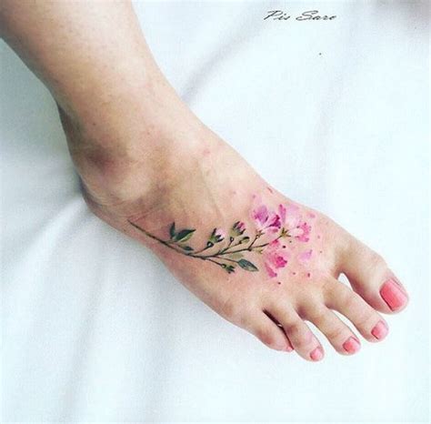 Flower Tattoos On Foot Pictures Best Flower Site