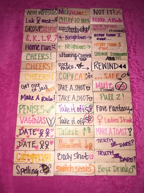 If you get caught out, down your drink. Drunk Jenga for my friends & I | Game Nights | Pinterest ...