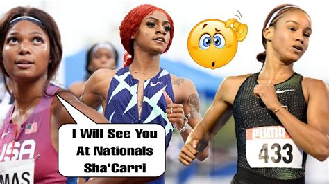 gabby thomas removed from 100m against sha carri richardson and briana williams at ny grand prix