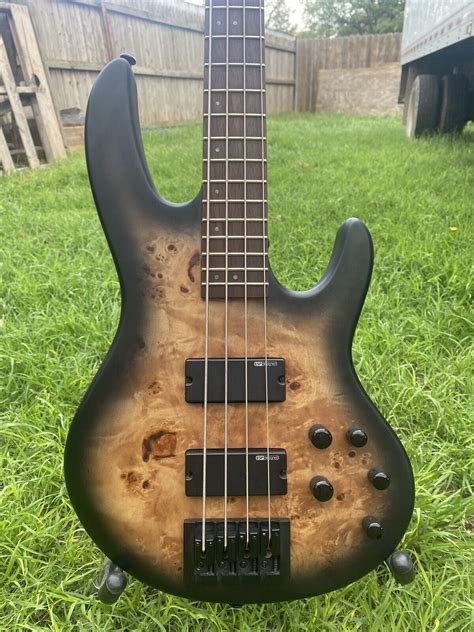 Esp Ltd D 4 D Series 4 String Bass Guitar Black Natural Burst Satin Pre Owned Ebay