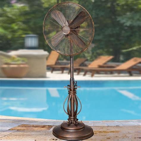Deco Breeze Prestigious 18 Inch Adjustable Outdoor Pedestal Fan