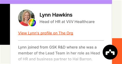 Lynn Hawkins Head Of Hr At Viiv Healthcare The Org