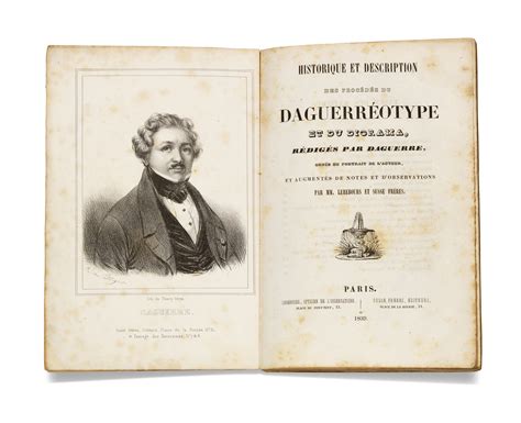 Daguerre Louis Jacques Mand 1787 1851 Historique Et Description Des Procédés Du Daguerrotype