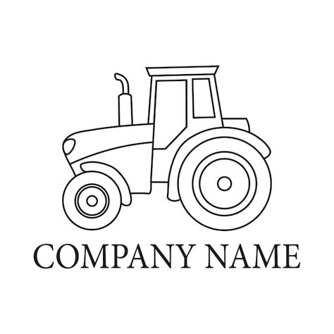 Premium Vector Tractor Logo Design Vector Illustration