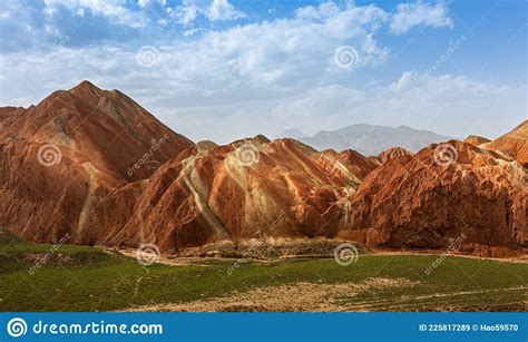 Colorful Hills In The Colorful Danxia Scenic Spot In Zhangye Gansu