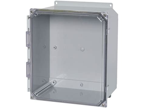 Hammond Pcj1086ccf Screw Cover Clear Type 4x Polycarbonate Junction Box