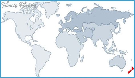 New Zealand On A World Map Travelsfinderscom
