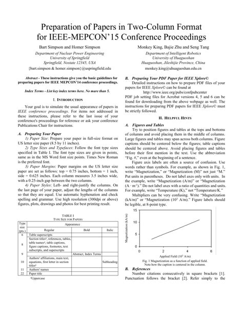 Ieee writing style bears similarity with most aspects of the general research paper format. Preparation of Papers in a Two-Column Format for the