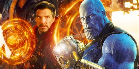 Thanos Battles Doctor Strange In Avengers Infinity War Concept Art