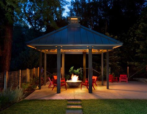 <p>delightful gazebo with fire pit fire pits archives starfire blog gazebos are prepared to install constructions that are open sided and roofed. Covered fire pit ideas patio transitional with gas fire ...