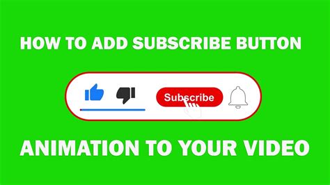 How To Add Subscribe Button Animation To Your Video With Movavi Youtube