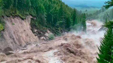 Video Extra Yellowstone National Park Releases New Video Of June Flooding