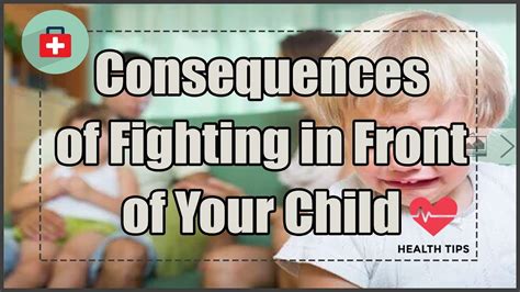 Consequences Of Fighting In Front Of Your Child Health Today Youtube