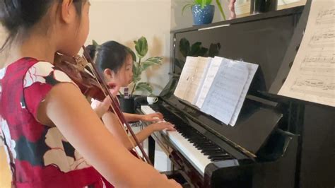 Pachelbels Canon In D Violin And Piano Performed By Twins Blooper