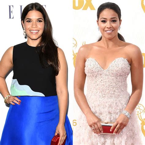 Golden Globes Confuses America Ferrera And Gina Rodriguez E Online