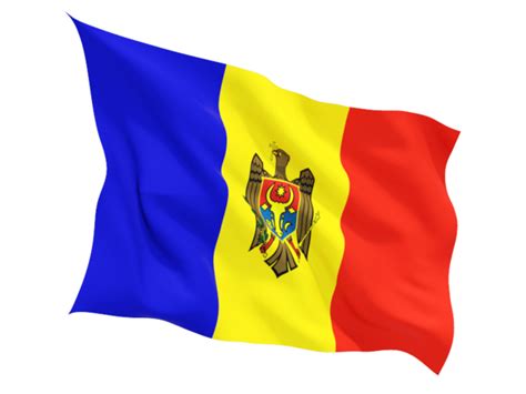 Prima grădiniță din republica moldova în care a fost deschisă o salină. Fluttering flag. Illustration of flag of Moldova