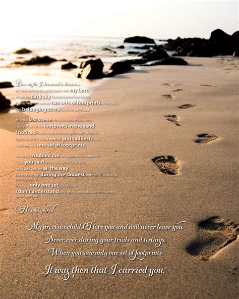 Footprints In The Sand Poem Beautiful Poem From Only The