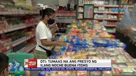 Dti Tumaas Na Ang Presyo Ng Ilang Noche Buena Items Oras News