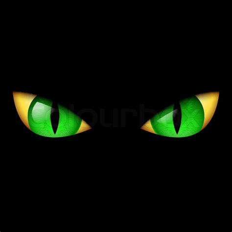 Evil Green Eye Vector Colourbox