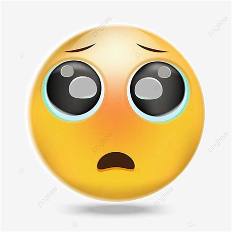 Plead Clipart Png Images Pleading Eyes Emoji In 3d Teary Pleading