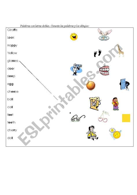English Worksheets Words With Double Letters