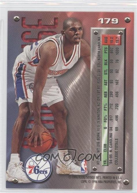 Rookie and rare inserts included. 1995-96 Metal #179 - Jerry Stackhouse Rc (rookie Card) - $ 25.00 en Mercado Libre