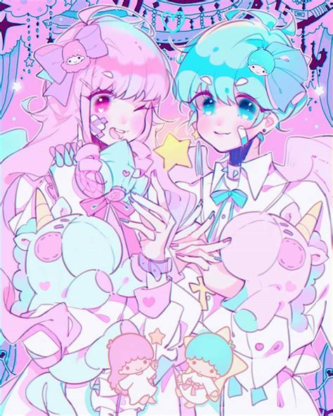 Kiki And Lala ｡♡ ﾟ｡°｡ Littletwinstars Pastel Goth Art