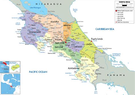 Map Of Costa Rica Map Of The United States