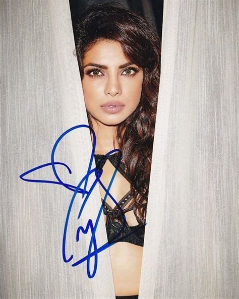 Priyanka Chopra Signed Autographed Photo Etsy